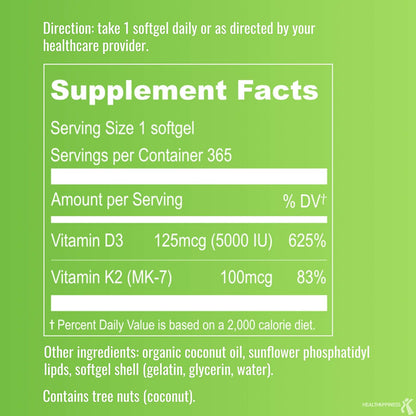UpNourish Magnesium Glycinate and Liposomal Vitamin D3 K2 Bundle - PrimeBioHealth - canada supplements