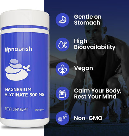 UpNourish Magnesium Glycinate and Liposomal Vitamin D3 K2 Bundle - PrimeBioHealth - canada supplements