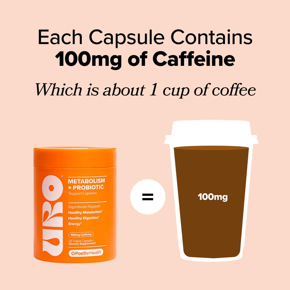 URO Metabolism + Probiotic Support Capsules – Metabolism, Gut Health & Sustained Energy – with Chromium Picolinate, Green Coffee Bean Extract - PrimeBioHealth - canada supplements