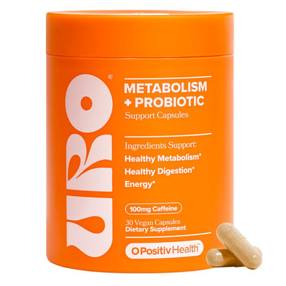 URO Metabolism + Probiotic Support Capsules – Metabolism, Gut Health & Sustained Energy – with Chromium Picolinate, Green Coffee Bean Extract - PrimeBioHealth - canada supplements