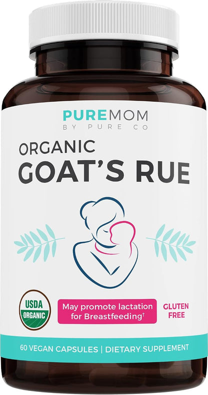 USDA Organic Goat's Rue - Increase Milk Supply for Breastfeeding & Herbal Lactation Support - Aid for Mothers - Non-GMO Goats Rue Lactation Supplement - 60 Vegan Capsules (No Pills, Tea, or Cookies) - PrimeBioHealth - canada supplements