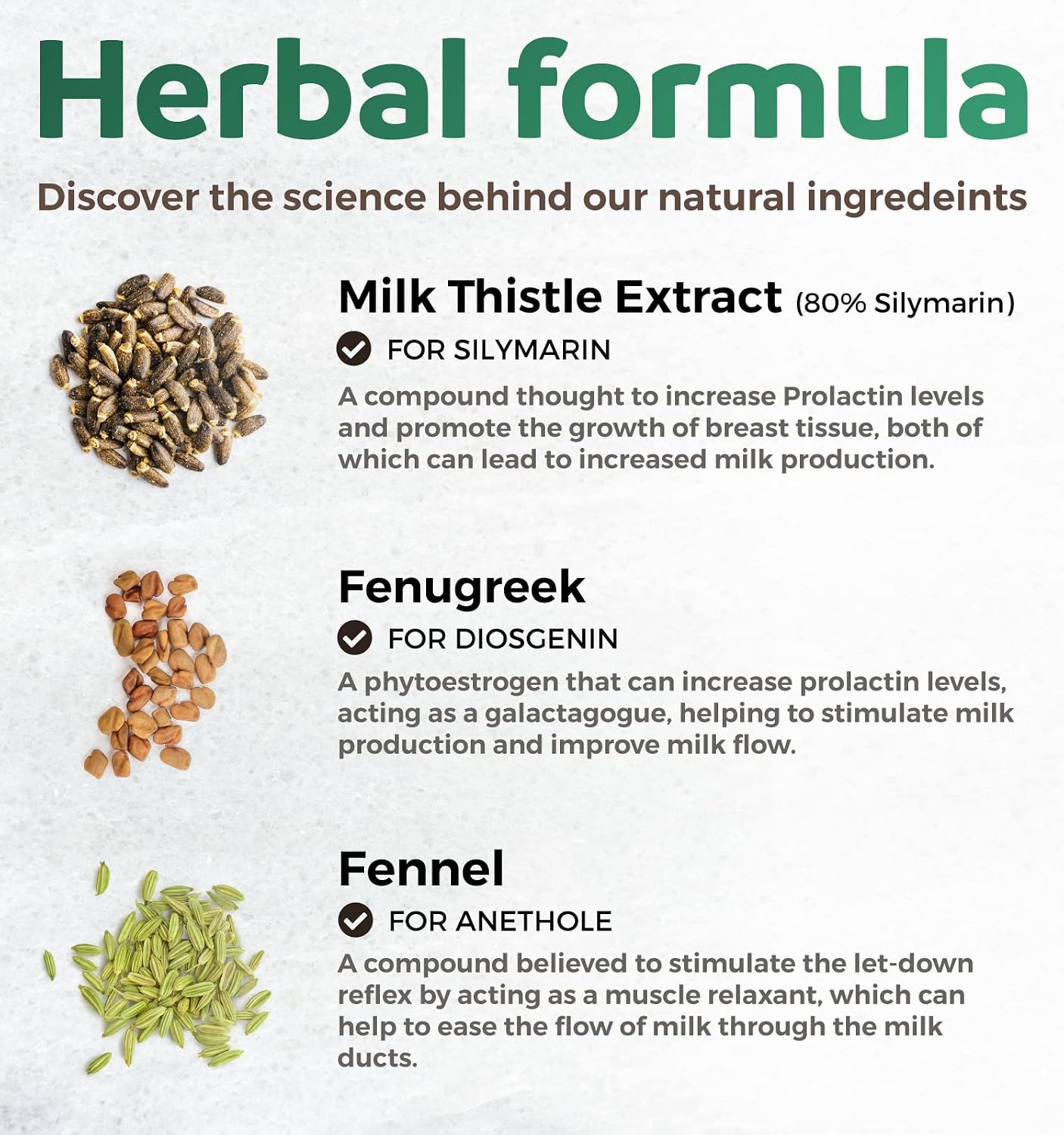 USDA Organic Lactation Supplement - Increase Milk Supply with Herbal Breastfeeding Support - Aid for Mothers - Organic: Fenugreek Seed, Fennel & Milk Thistle - 60 Vegan Capsules (No Pills or Cookies) - PrimeBioHealth - canada supplements