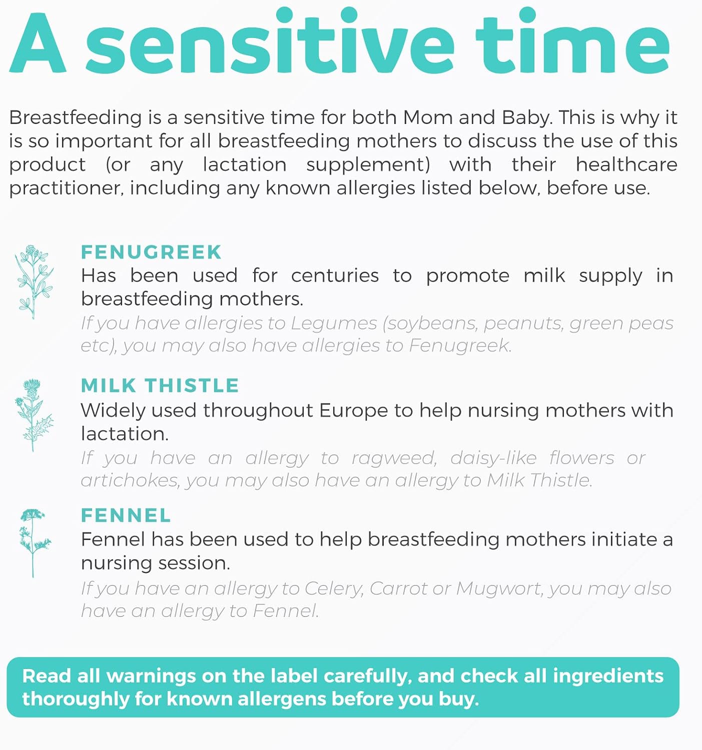 USDA Organic Lactation Supplement - Increase Milk Supply with Herbal Breastfeeding Support - Aid for Mothers - Organic: Fenugreek Seed, Fennel & Milk Thistle - 60 Vegan Capsules (No Pills or Cookies) - PrimeBioHealth - canada supplements