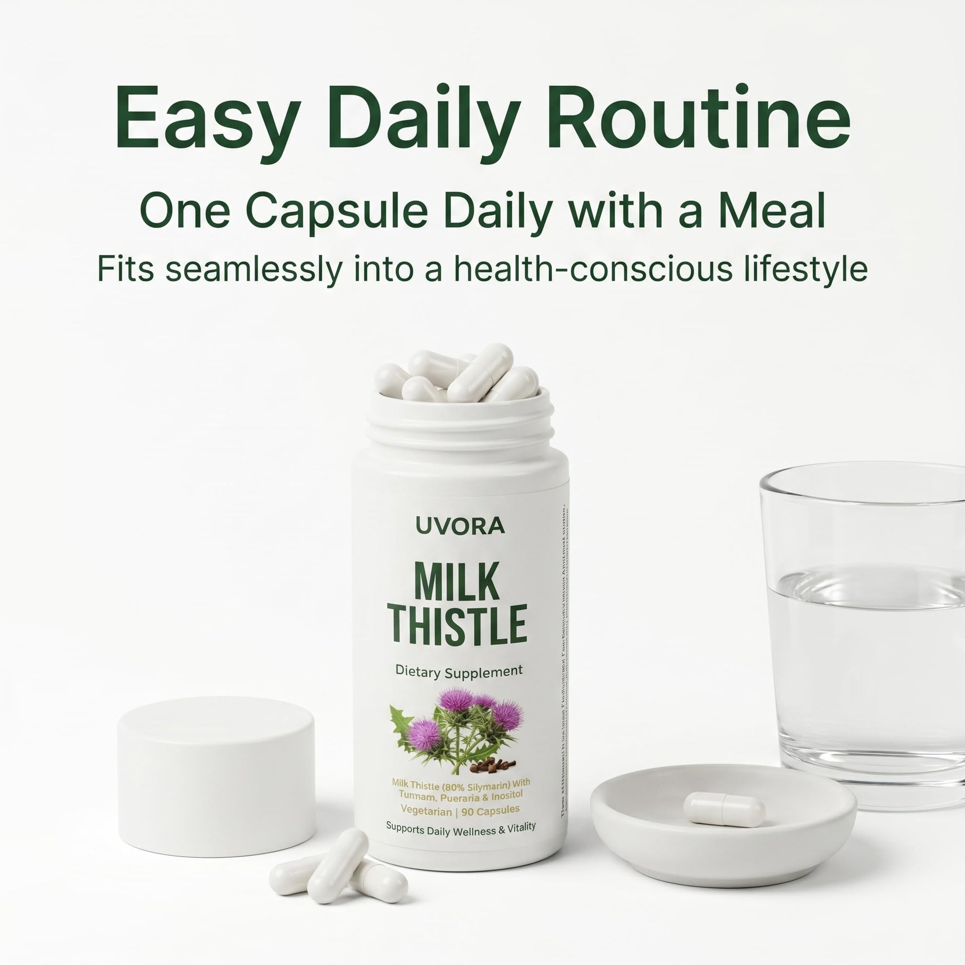 Uvora - Milk Thistle Extract,Uvora Premium Herbal Supplement with Milk Thistle Extract & Antioxidants – Supports Natural ification - PrimeBioHealth - canada supplements
