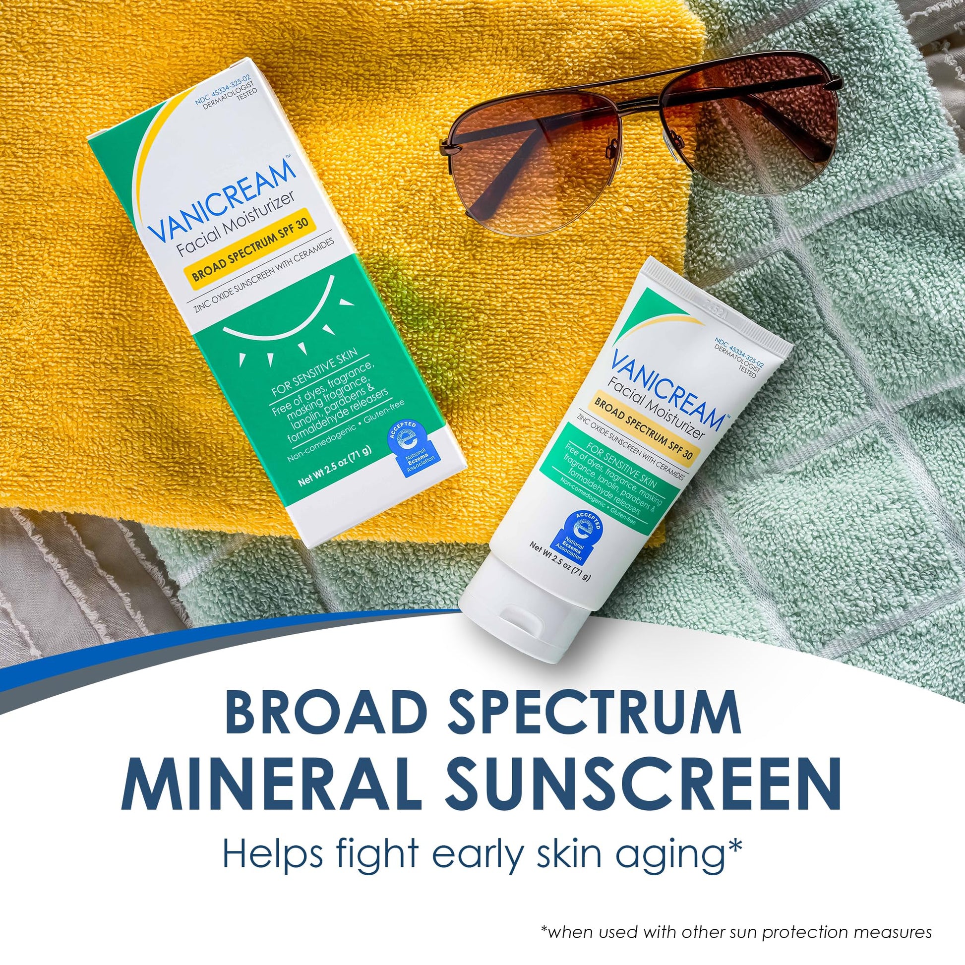 Vanicream Facial Moisturizer Broad Spectrum SPF 30; 2.5 Fl. Oz. - PrimeBioHealth - canada supplements