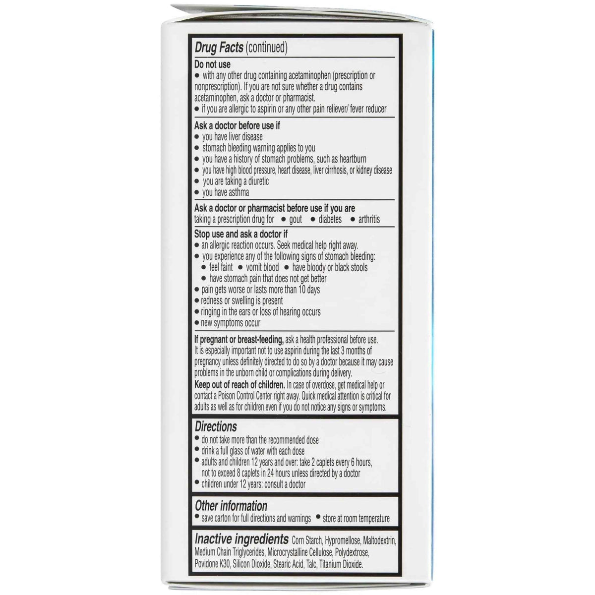 Vanquish Headache Relief, Acetaminophen, Aspirin, Caffeine, 100 Caplets, Packaging May Vary