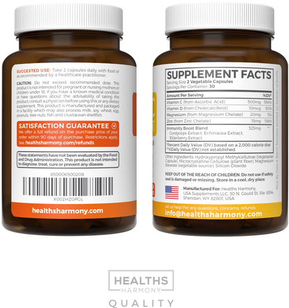 Vegan Vitamin C Gummies for Adults - Immune Support Gummies with Chewable Vitamin C 500mg per Serving for Daily and Seasonal Wellness - High Potency Non-GMO Formula - Orange Flavor (1 Month Supply) - PrimeBioHealth - canada supplements