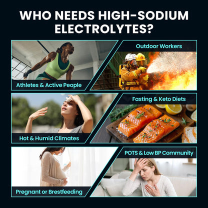 Venture Pal High Sodium Sugar Free Electrolytes Powder Packet, Zero Calories Hydration Packets with Vitamin, Sodium, Potassium & Magnesium, Electrolyte Drink Mix - PrimeBioHealth - canada supplements