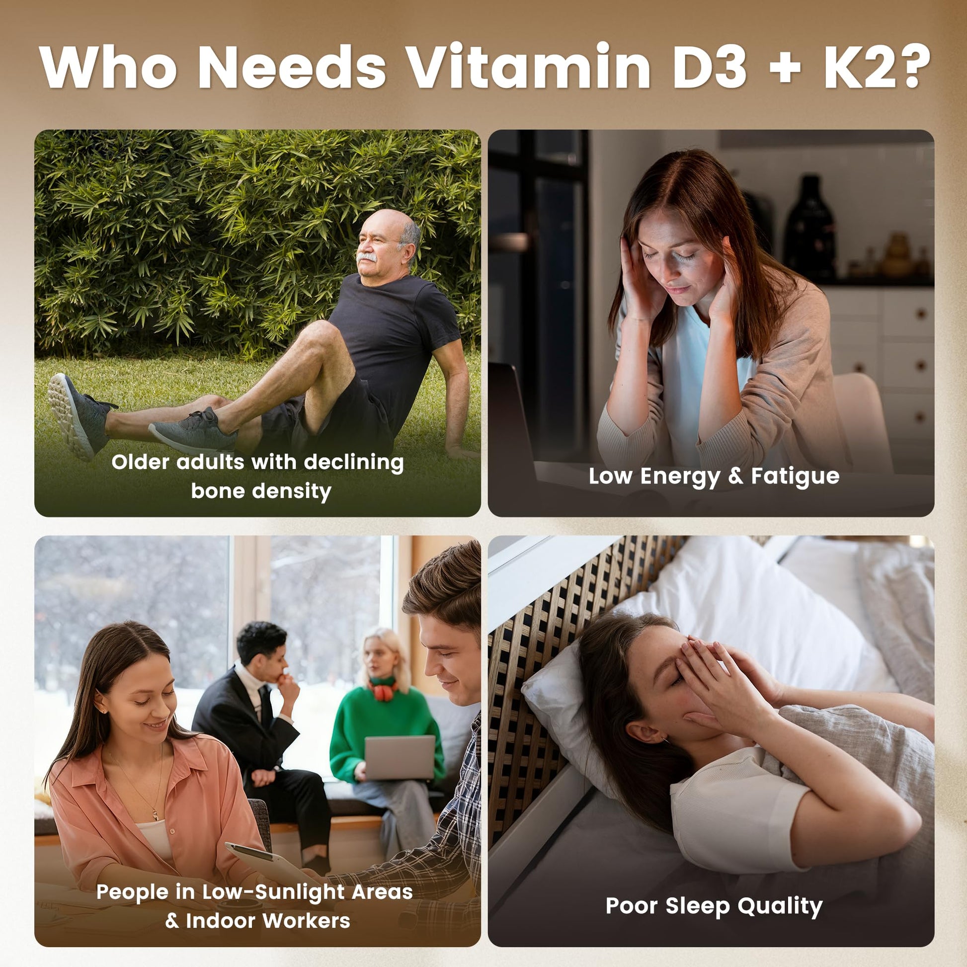 VEV Corefeel Vitamin D3 K2 10,000 IU, 200 mcg MK-7, 300 Coconut Oil Softgels, 2 in 1 Vitamins Supplement D & K (Include MK7), Easy to Swallow - PrimeBioHealth - canada supplements