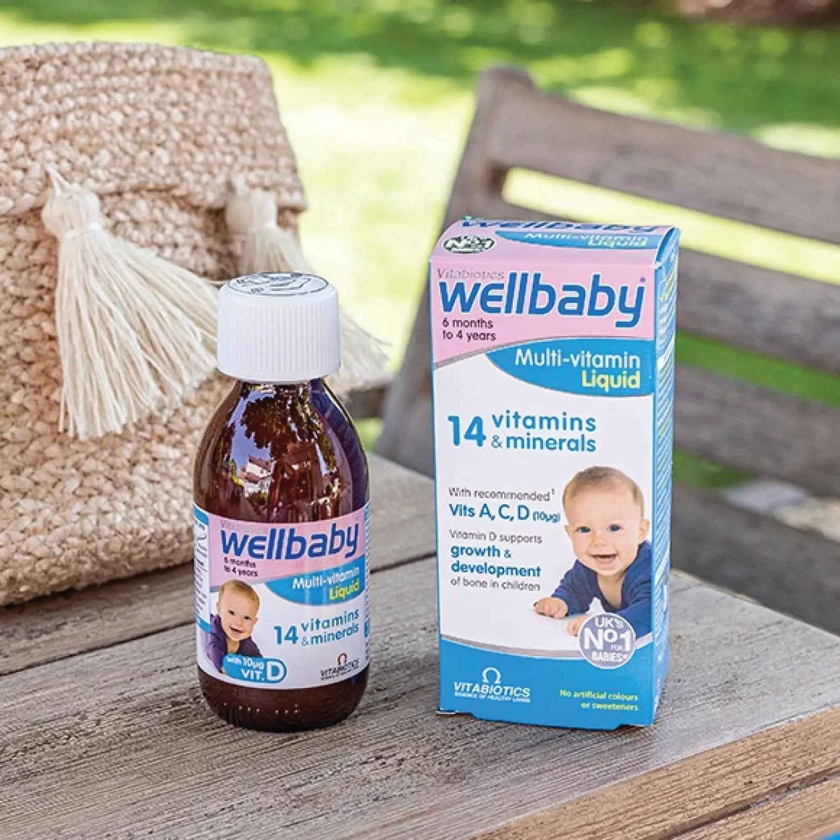 Vitabiotics Wellbaby Multi-Vitamin Liquid - Immune System Multivitamin for Infants and Babies Ages 6 Months to 4 Years - 150mL