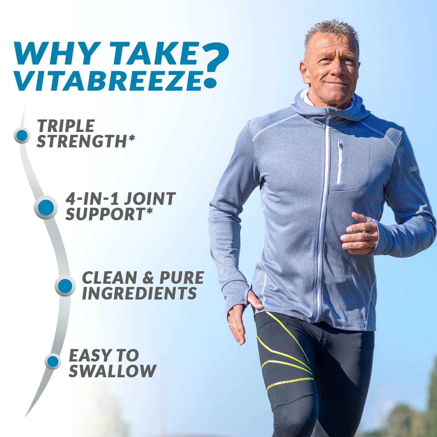 VitaBreeze Glucosamine Chondroitin, MSM & Turmeric Dietary Supplement - 248 Capsules - PrimeBioHealth - canada supplements