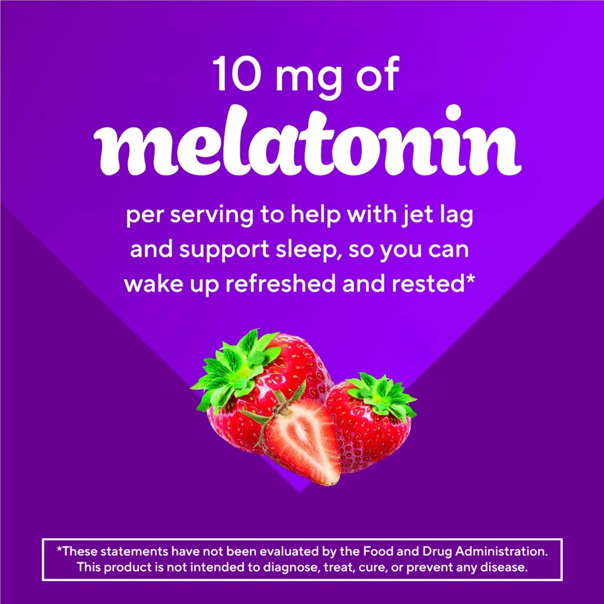 vitafusion Max Strength 10 mg Melatonin Gummies, Strawberry Flavored, Adult Melatonin Gummy Vitamin Supplement, 100 Count, 50 Day Supply - PrimeBioHealth - canada supplements