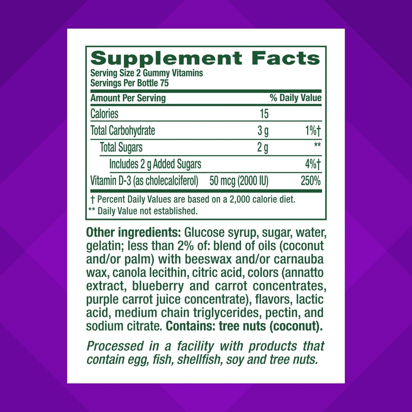 vitafusion Vitamin D3 Gummies, Bone and Immune Support, Peach, Blackberry, Strawberry Flavored - PrimeBioHealth - canada supplements