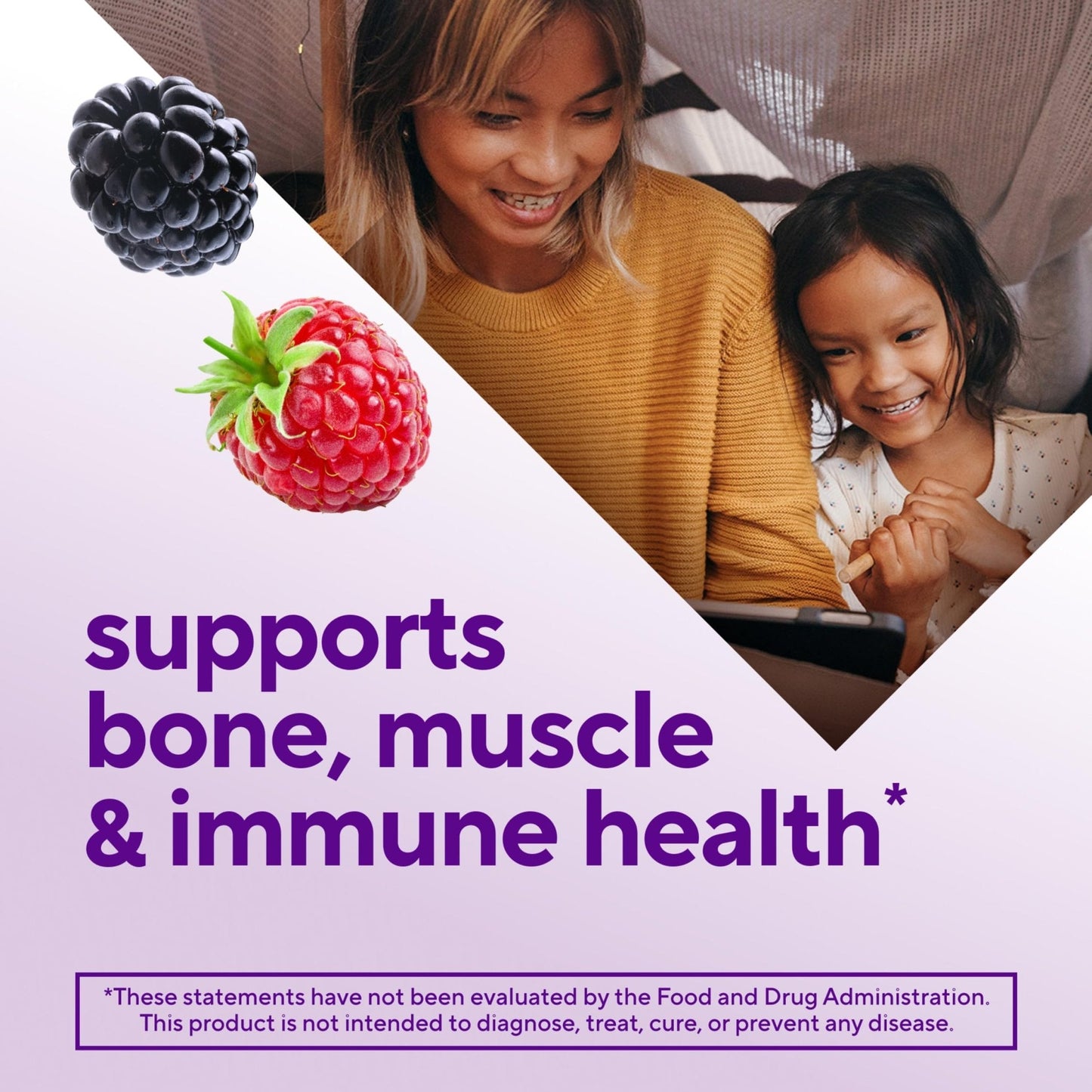 vitafusion Vitamin D3 Gummies, Bone and Immune Support, Peach, Blackberry, Strawberry Flavored - PrimeBioHealth - canada supplements