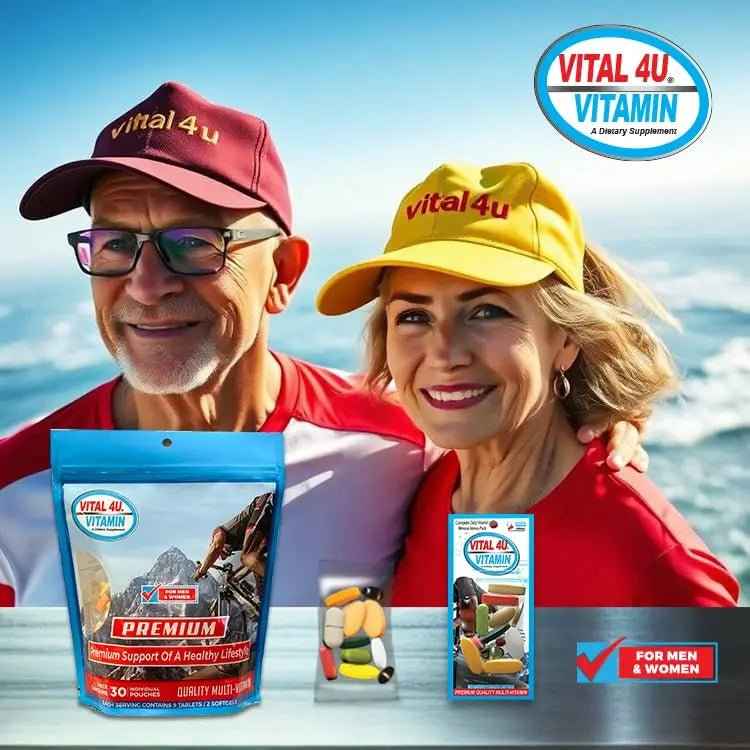 VITAL 4U® Vitamin - Premium Multivitamin for Men and Women | Supports Immune System, Energy, Heart Health