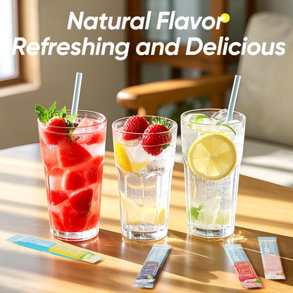 VitalHarvest 36 Sticks Electrolytes Powder Packets 6 Flavors Sugar Free Hydration Packets Electrolyte Liquid Daily IV Drink Mix with Lemon Lime, Watermelon, Orange - PrimeBioHealth - canada supplements