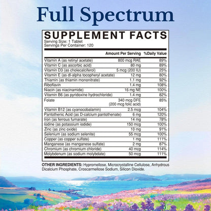 Vitalitown Multivitamin for Women & Men, with Iron, Zinc, Vitamin D3, A, C, B, E, 19 Key Nutrients, One Per Day - PrimeBioHealth - canada supplements