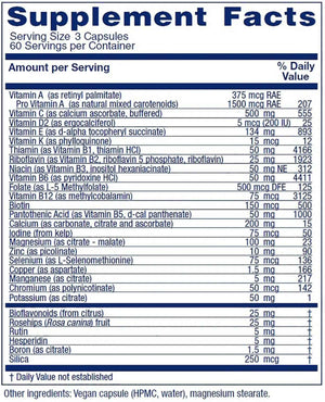 Vitanica Women's Symmetry, High Potency Daily Multivitamin, Vegan/Vegetarian, 180 Capsules