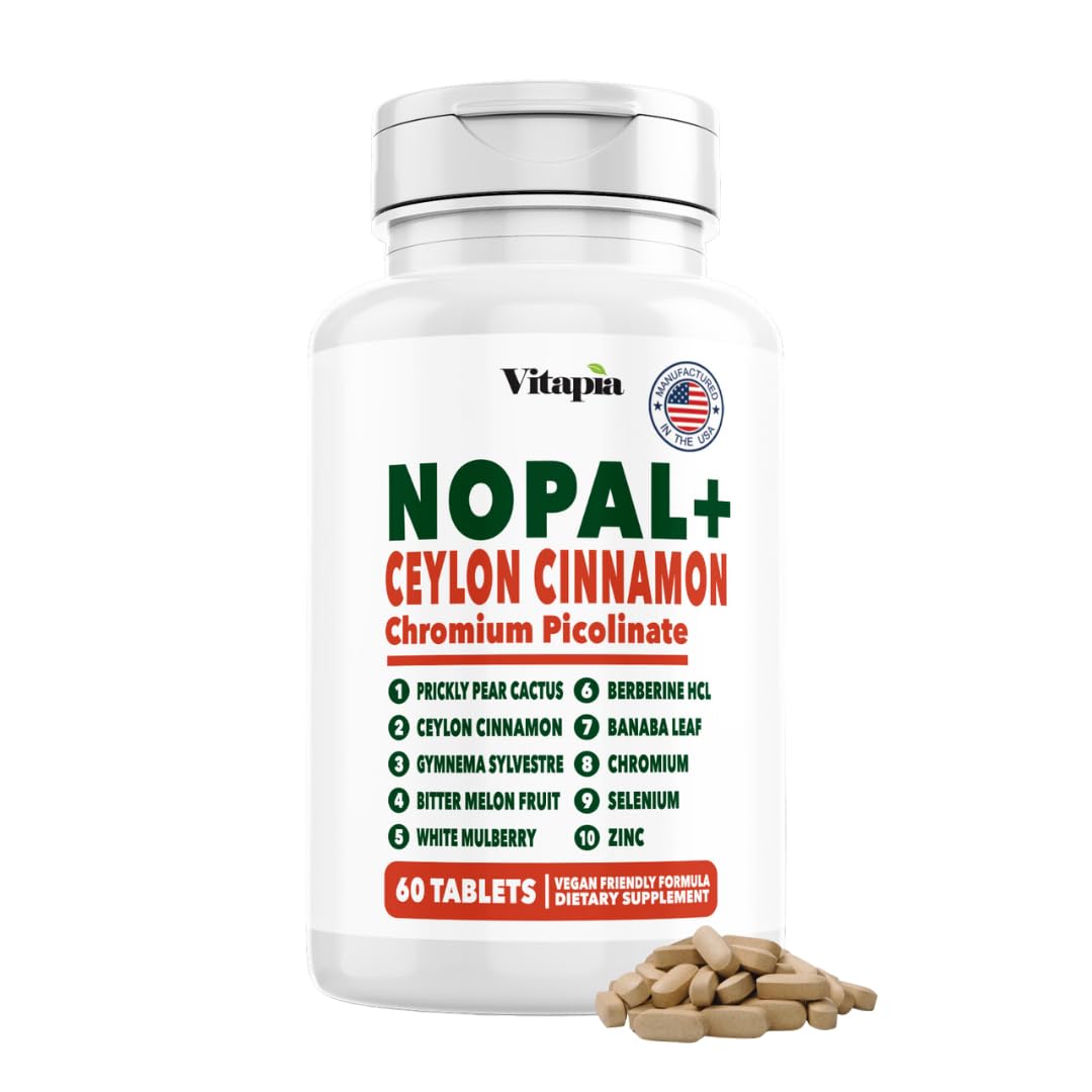 Vitapia Nopal Cactus Extract for Antioxidant, Skin, Metabolism, Wellness, Heart Health Support - 120 Veggie Capsules - Non GMO, Gluten Free Supplement - PrimeBioHealth - canada supplements