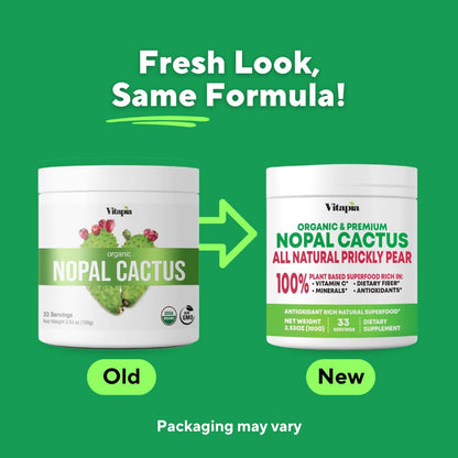 Vitapia Nopal Cactus Extract for Antioxidant, Skin, Metabolism, Wellness, Heart Health Support - 120 Veggie Capsules - Non GMO, Gluten Free Supplement - PrimeBioHealth - canada supplements
