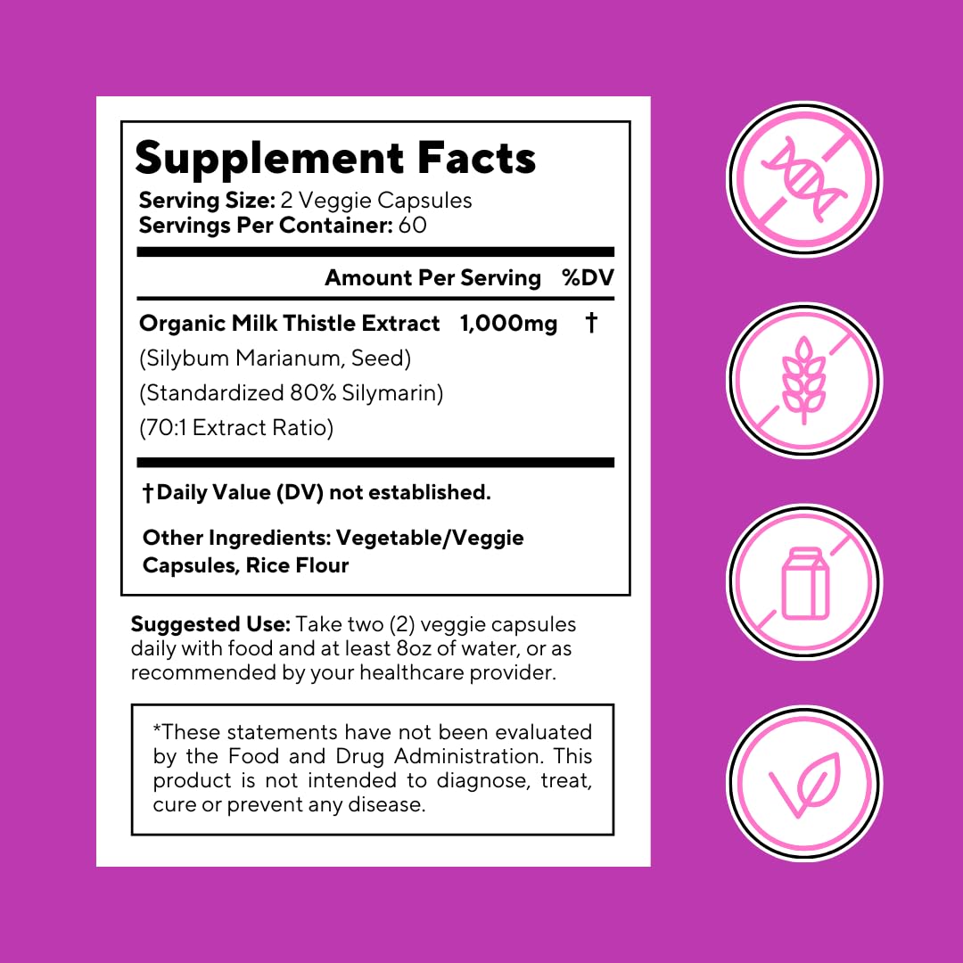 Vitapia Organic Artichoke Extract Supplement - Liver Cleanse Detox & Repair, Liver Health, Digestion, Antioxidant Support - 120 Vegan Capsules, Non GMO, Gluten Free - PrimeBioHealth - canada supplements