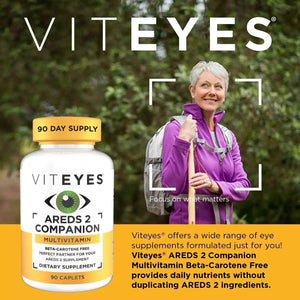 Viteyes Classic AREDS 2 Companion Beta-Carotene Free Multivitamin Supplement, Comprehensive Multivitamin Formula