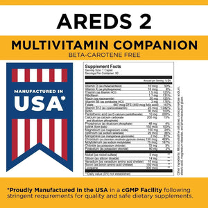 Viteyes Classic AREDS 2 Companion Beta-Carotene Free Multivitamin Supplement, Comprehensive Multivitamin Formula