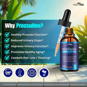 VIVE MD Prostadine Drops for Prostate Health, Bladder Urinating Issues - Prostadine Official Drop Formula - Extra Strength with Pomegranate, Prostadine Reviews (Package of 5)