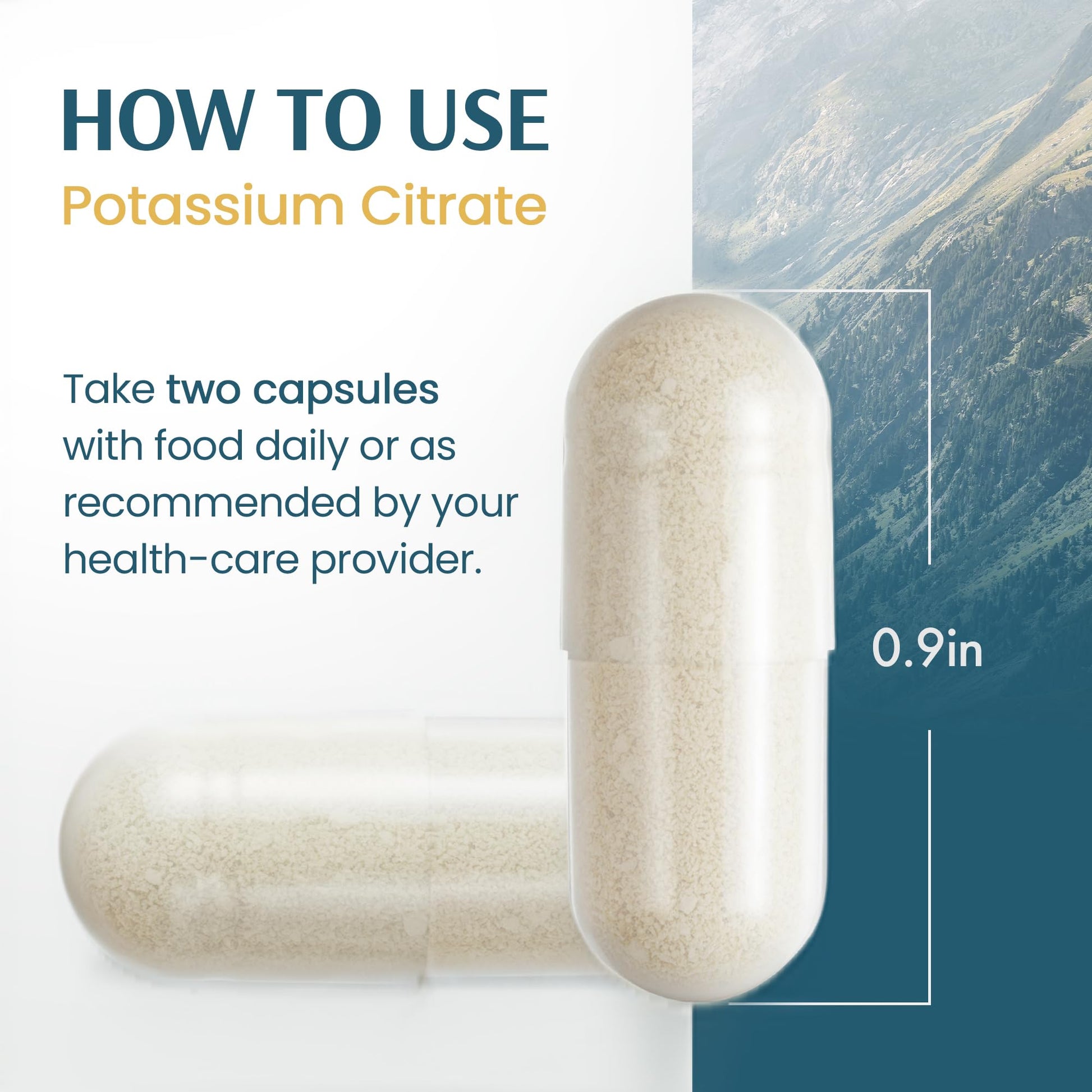 Vykee Nutrition Potassium Citrate Capsules - Supplements for Electrolyte Balance, Muscle & Heart Health - Vegan, Non-GMO, - PrimeBioHealth - canada supplements