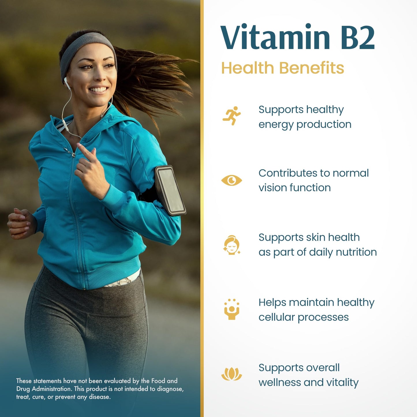 Vykee Nutrition Vitamin B2 Riboflavin Drops - Liquid B2 Supplement for Energy Metabolism, Cellular Function and Vision Support - Vegan, Non-GMO, Gluten-Free - PrimeBioHealth - canada supplements