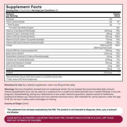 WeightWorld Adult Multivitamin Gummies for Women & Men of All Age - Halal-Suitable with Key Ingredients Like Vitamin A, C, D3, B6, B12 & Biotin