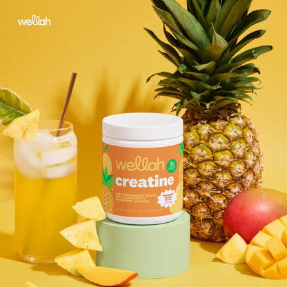 Wellah Creatine for Women - Creatine Monohydrate with Dandelion & Cranberry Extract (50 Servings, Strawberry Lemonade) | Creatine Monohydrate with Dandelion & Cranberry Extract - PrimeBioHealth - canada supplements
