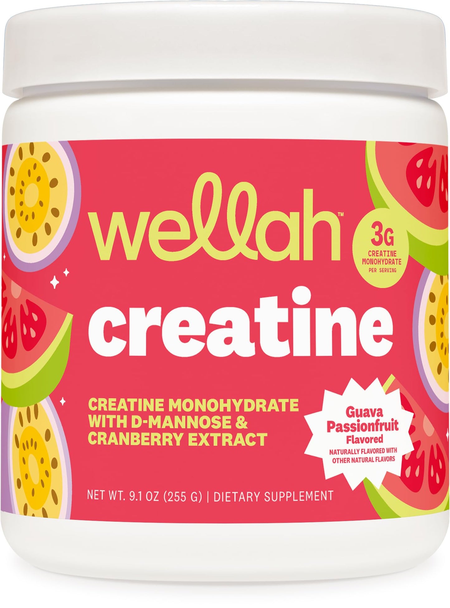 Wellah Creatine for Women - Creatine Monohydrate with Dandelion & Cranberry Extract (50 Servings, Strawberry Lemonade) | Creatine Monohydrate with Dandelion & Cranberry Extract - PrimeBioHealth - canada supplements