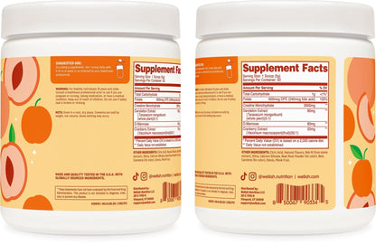 Wellah Creatine for Women - Creatine Monohydrate with Dandelion & Cranberry Extract (50 Servings, Strawberry Lemonade) | Creatine Monohydrate with Dandelion & Cranberry Extract - PrimeBioHealth - canada supplements