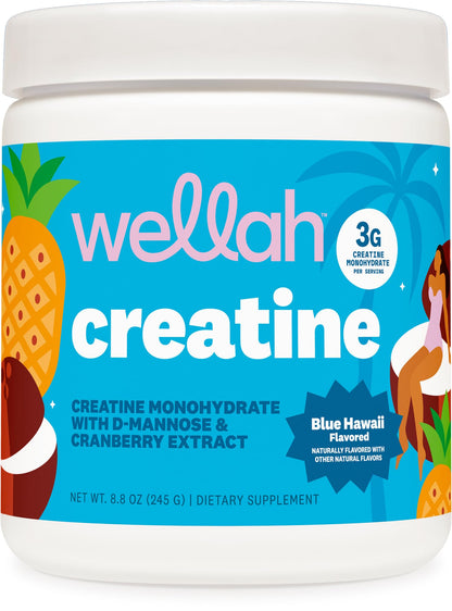 Wellah Creatine for Women - Creatine Monohydrate with Dandelion & Cranberry Extract (50 Servings, Strawberry Lemonade) | Creatine Monohydrate with Dandelion & Cranberry Extract - PrimeBioHealth - canada supplements
