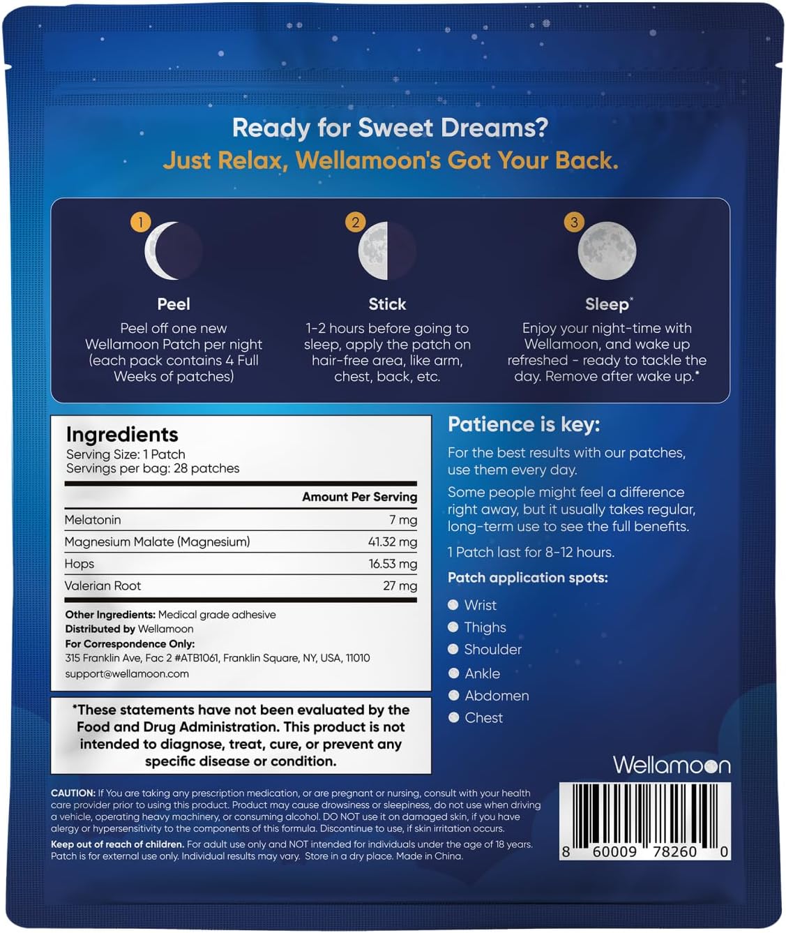 Wellamoon Sleep Patches & Lulutox Sleep Tea Bundle (28 Patches & 28 Servings) - PrimeBioHealth - canada supplements