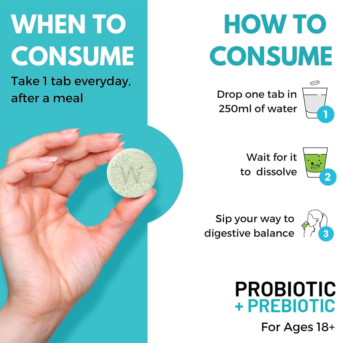 Wellbeing Nutrition Daily Probiotics + Prebiotics | Improve Metabolism, Acidity Relief, Digestion & Gut Health | 18 Billion CFU Organic Probiotics Supplement - PrimeBioHealth - canada supplements