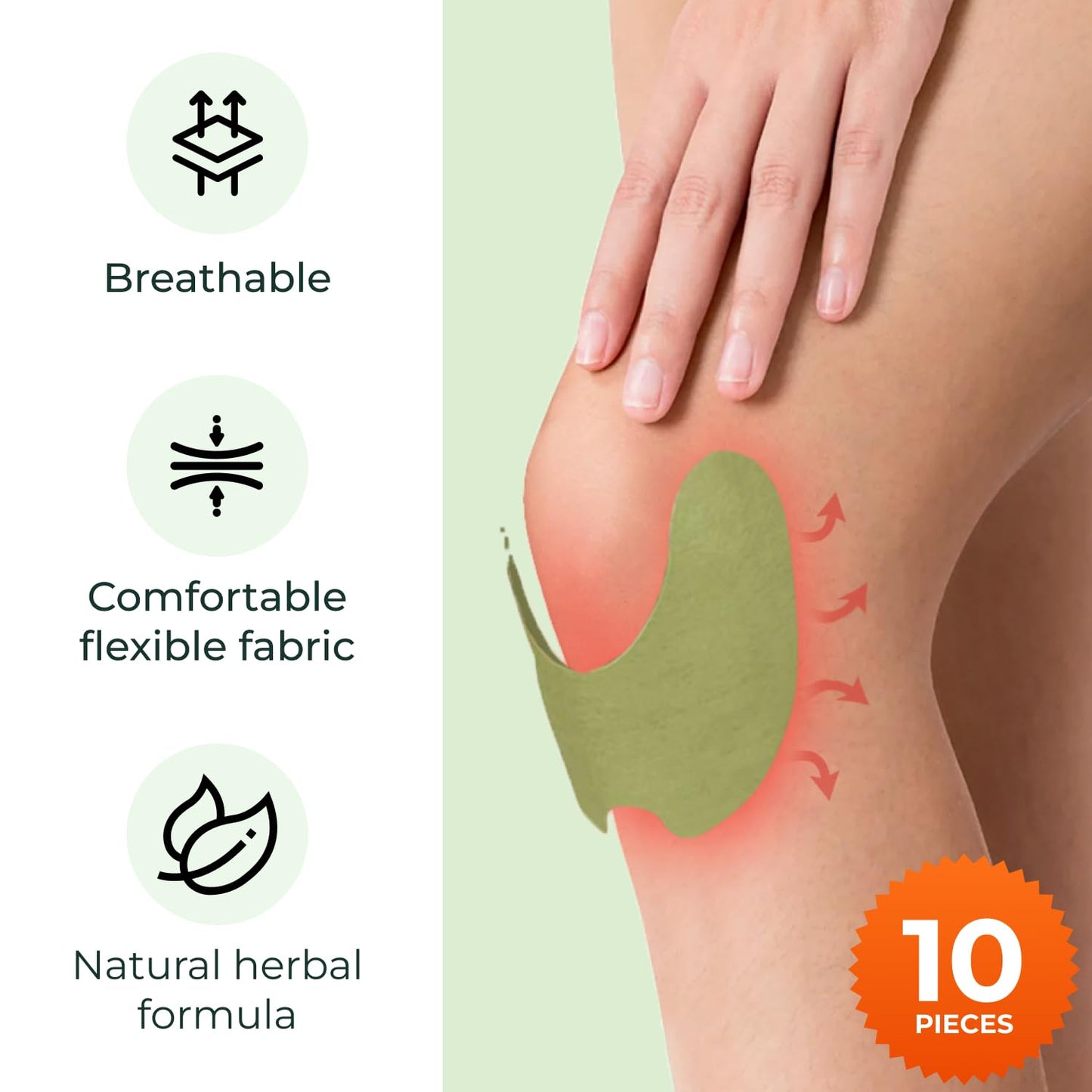 Wellnee Knee Support Bundle – Adjustable Patella Knee Strap + Herbal Knee Patches for Everyday Comfort, Activity & Recovery (1 Strap + 10 Patches) - PrimeBioHealth - canada supplements