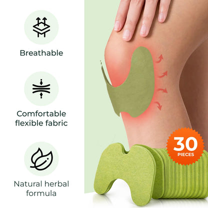 Wellnee Original Herbal Knee Patch - Wellknee Plaster for Knee Support & Muscle Pain - Maximum Strength for a Temporary Relief - Adhesive Heat Patches Made with Natural Herbs for Wellness (10 Pads (Pack of 1)) - PrimeBioHealth - canada supplements