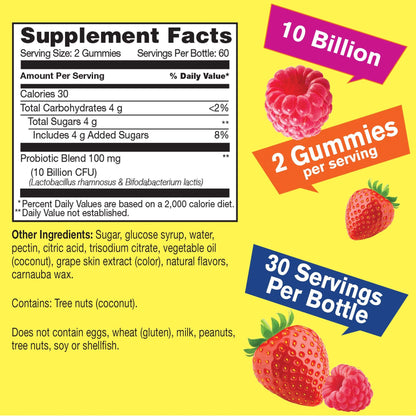 WellYeah Probiotics for Women Gummies - 10 Billion CFU - for Digestive Support, Gut Health, and Feminine Health Support - Natural Sourced Flavors - Vegan - PrimeBioHealth - canada supplements