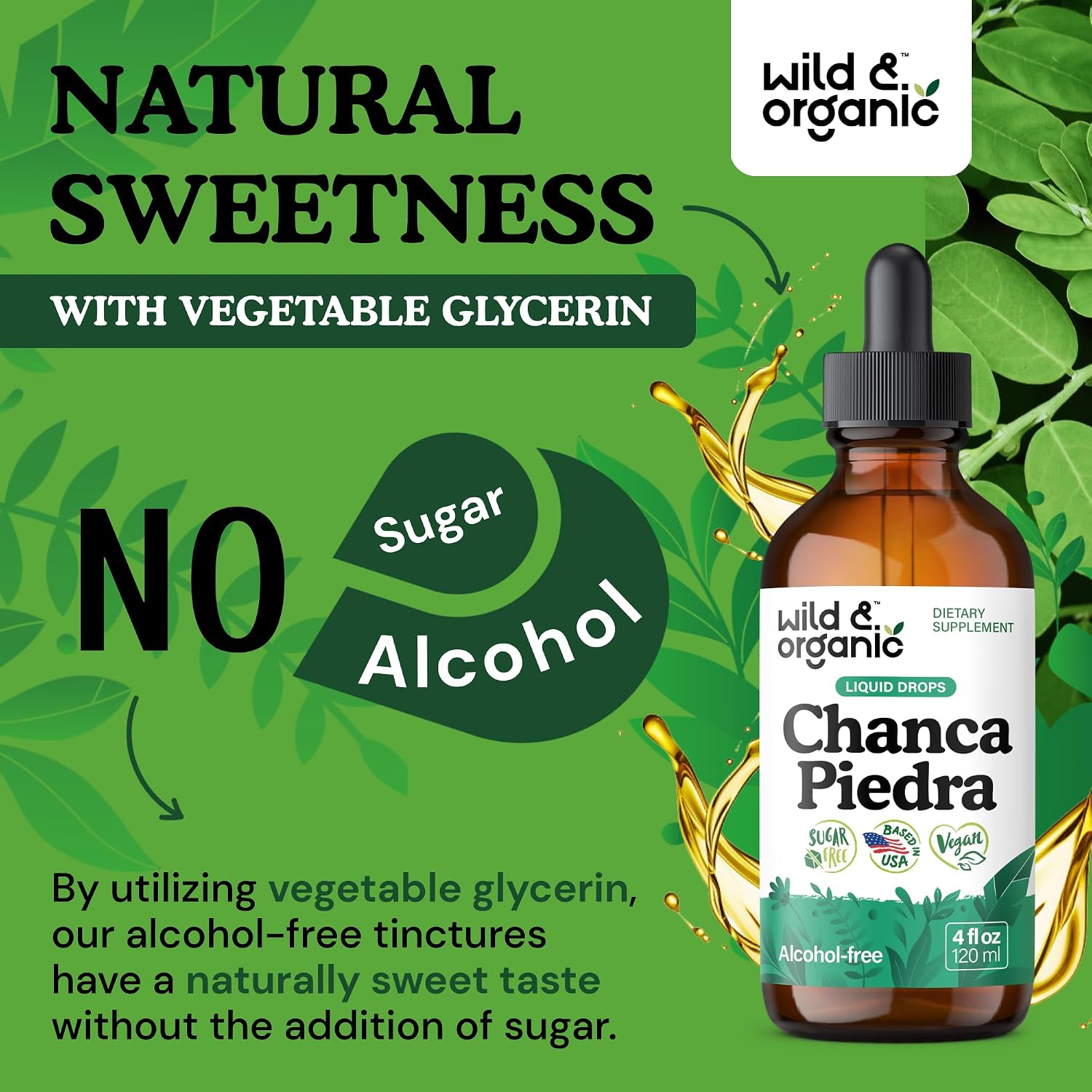 Wild & Organic Chanca Piedra Stone Breaker Drops - Kidney, Gallbladder & Urinary Support - Chanca Piedra Liquid Extract for Fast Absorption - Add to Tea Herb Tincture - Sugar & Alcohol-Free - 4 oz - PrimeBioHealth - canada supplements