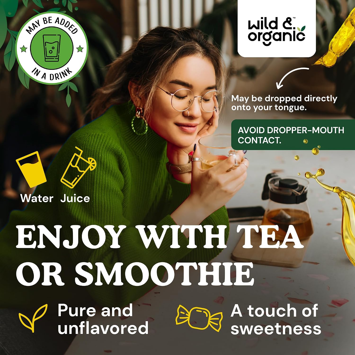 Wild & Organic Cleavers Lymphatic Drainage Drops - Cleavers Herb for Natural Detox Support - Add to Tea Tincture - Galium Aparine Leaf Extract Supplement - Vegan, Sugar & Alcohol-Free - 4 fl oz - PrimeBioHealth - canada supplements