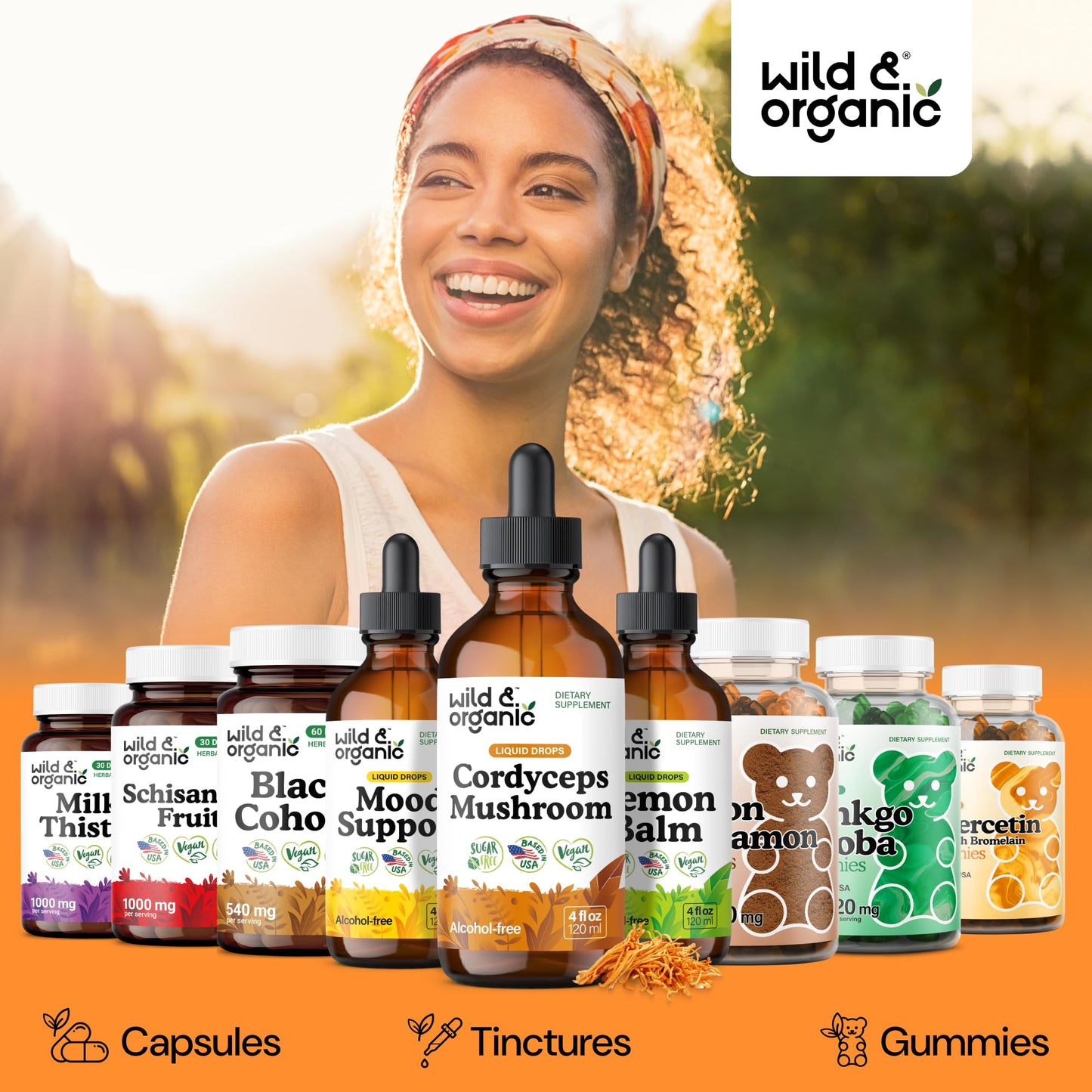 Wild & Organic Cordyceps Mushroom Tincture - Energy & Immune Support - Cordyceps Sinensis Extract Supplement - Liquid Mushroom Drops - Add to Tea & Mix with Powder - Sugar & Alcohol-Free - 4 fl oz - PrimeBioHealth - canada supplements