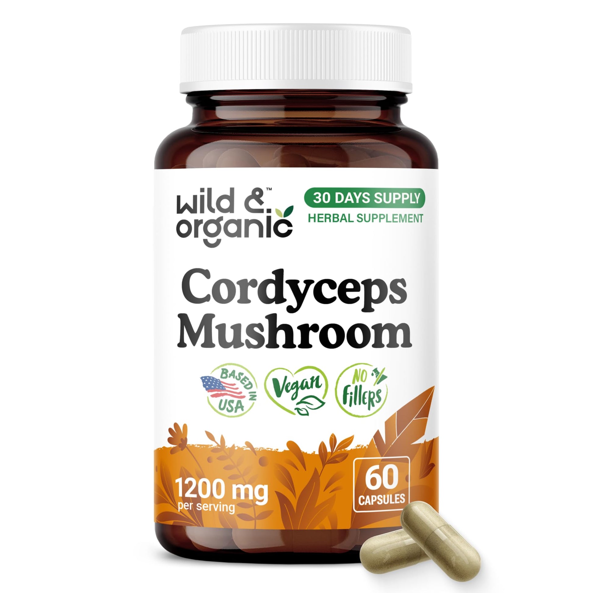 Wild & Organic Cordyceps Mushroom Tincture - Energy & Immune Support - Cordyceps Sinensis Extract Supplement - Liquid Mushroom Drops - Add to Tea & Mix with Powder - Sugar & Alcohol-Free - 4 fl oz - PrimeBioHealth - canada supplements