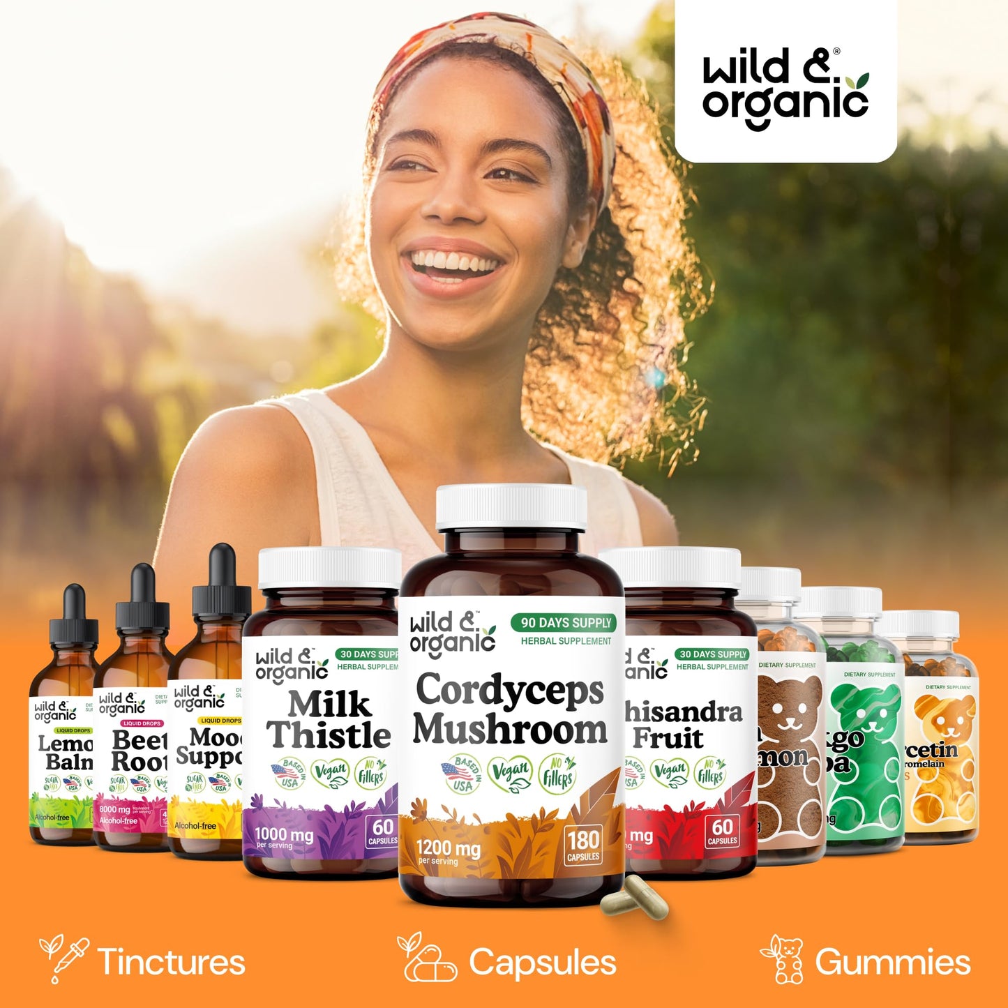 Wild & Organic Cordyceps Mushroom Tincture - Energy & Immune Support - Cordyceps Sinensis Extract Supplement - Liquid Mushroom Drops - Add to Tea & Mix with Powder - Sugar & Alcohol-Free - 4 fl oz - PrimeBioHealth - canada supplements