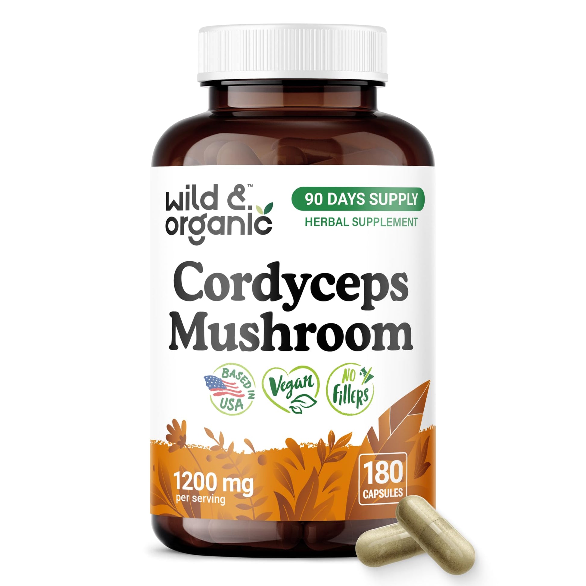 Wild & Organic Cordyceps Mushroom Tincture - Energy & Immune Support - Cordyceps Sinensis Extract Supplement - Liquid Mushroom Drops - Add to Tea & Mix with Powder - Sugar & Alcohol-Free - 4 fl oz - PrimeBioHealth - canada supplements