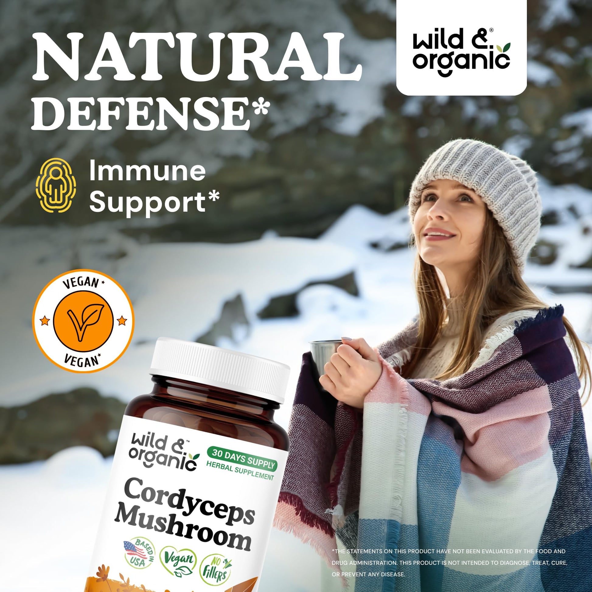Wild & Organic Cordyceps Mushroom Tincture - Energy & Immune Support - Cordyceps Sinensis Extract Supplement - Liquid Mushroom Drops - Add to Tea & Mix with Powder - Sugar & Alcohol-Free - 4 fl oz - PrimeBioHealth - canada supplements
