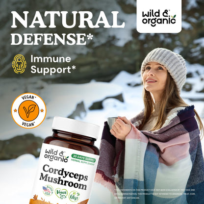 Wild & Organic Cordyceps Mushroom Tincture - Energy & Immune Support - Cordyceps Sinensis Extract Supplement - Liquid Mushroom Drops - Add to Tea & Mix with Powder - Sugar & Alcohol-Free - 4 fl oz - PrimeBioHealth - canada supplements