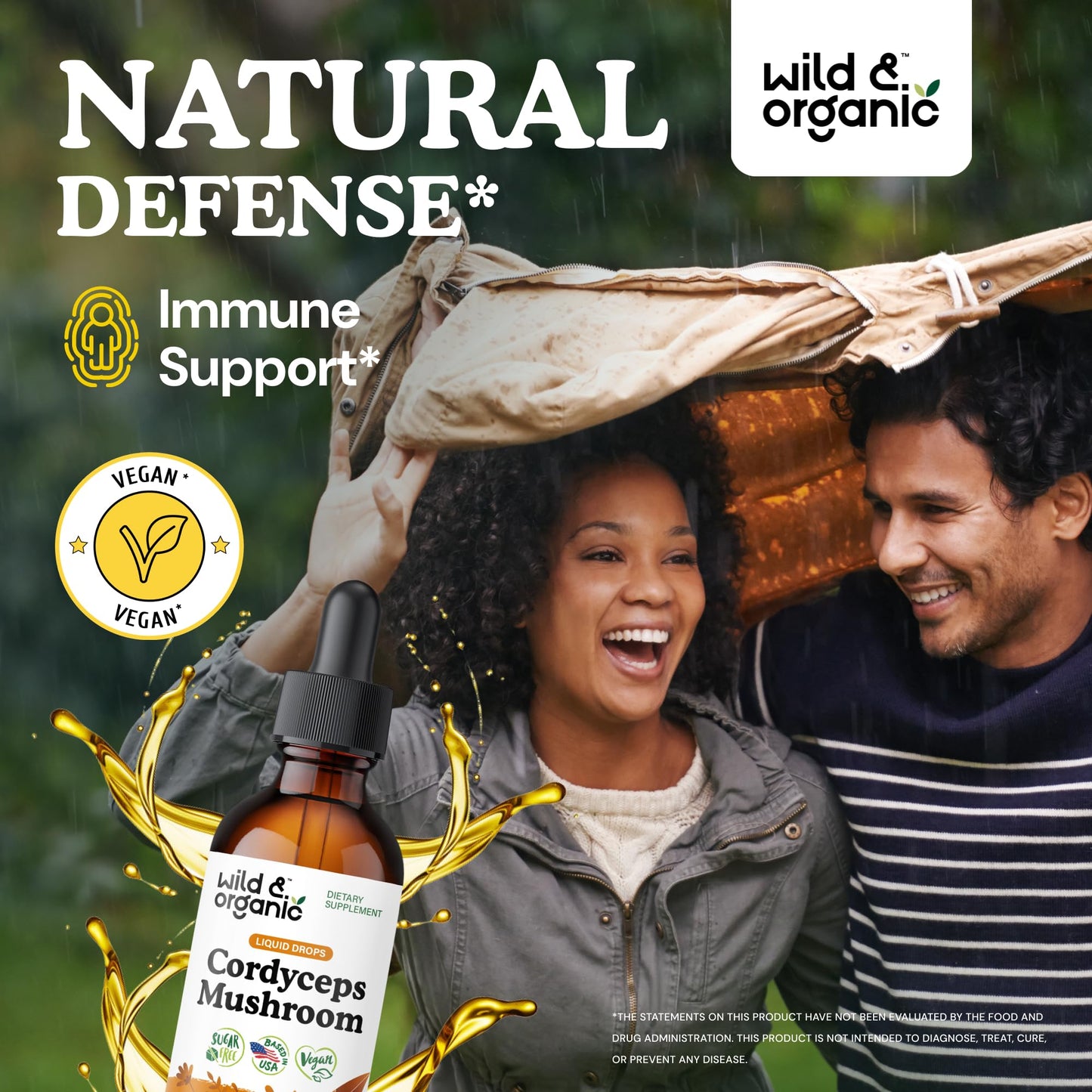 Wild & Organic Cordyceps Mushroom Tincture - Energy & Immune Support - Cordyceps Sinensis Extract Supplement - Liquid Mushroom Drops - Add to Tea & Mix with Powder - Sugar & Alcohol-Free - 4 fl oz - PrimeBioHealth - canada supplements