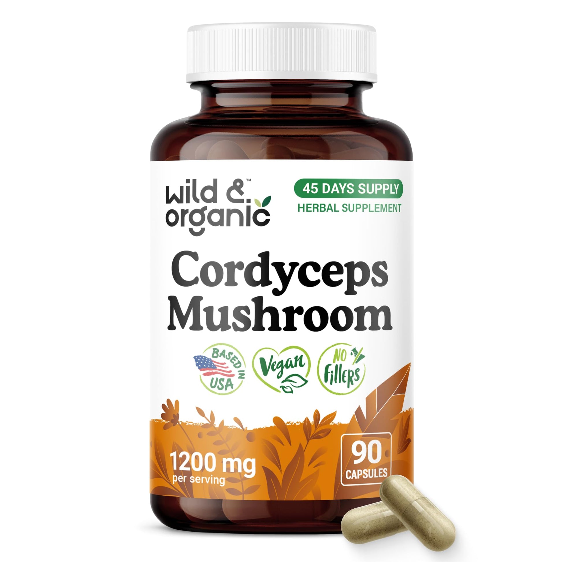 Wild & Organic Cordyceps Mushroom Tincture - Energy & Immune Support - Cordyceps Sinensis Extract Supplement - Liquid Mushroom Drops - Add to Tea & Mix with Powder - Sugar & Alcohol-Free - 4 fl oz - PrimeBioHealth - canada supplements